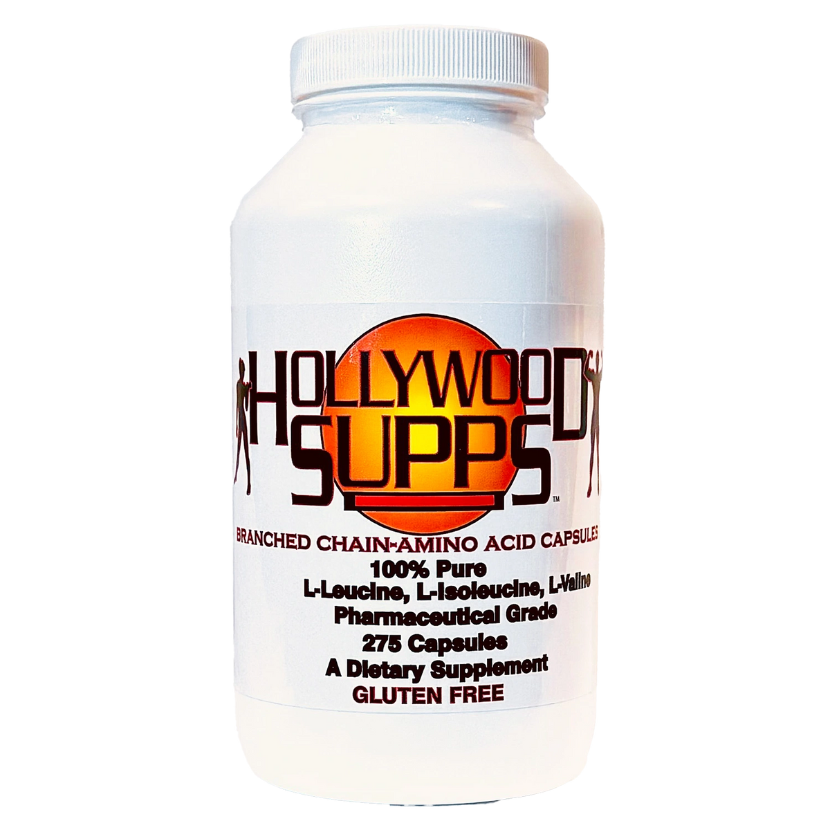 Hollywood Supps BCAA Capsules 100 Pure 3200mg Made in The USA